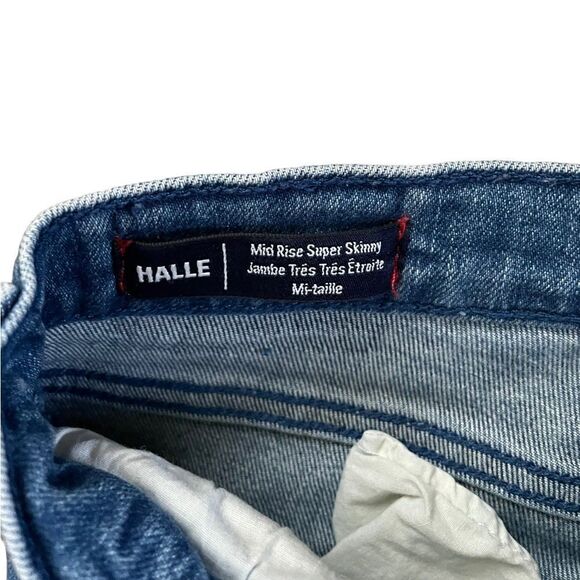 TRUE RELIGION Mid Rise Super Skinny Halle Jeans Size 25 - Picture 6 of 7